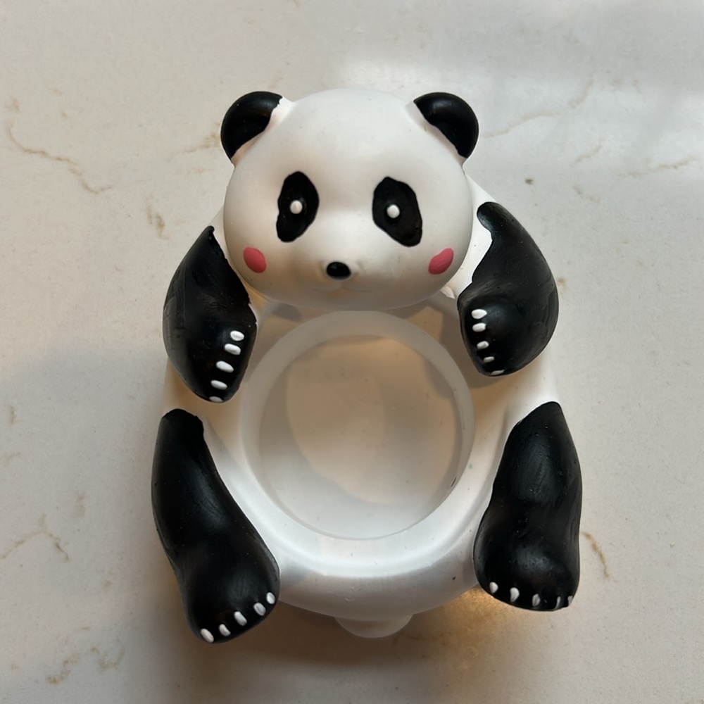 Lovely Panda candleholder and candle gift set. NWOT - Picture 7 of 11